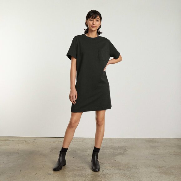 Everlane Women's Organic Cotton Weekend Tee Dress in Black, Size Small - Picture 9 of 14